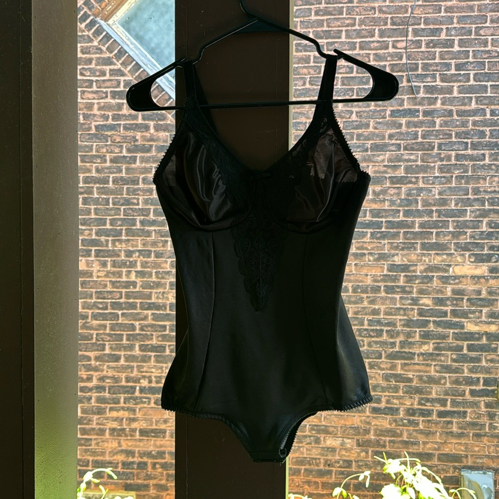 VaBien Black Vintage Bodysuit Lingerie